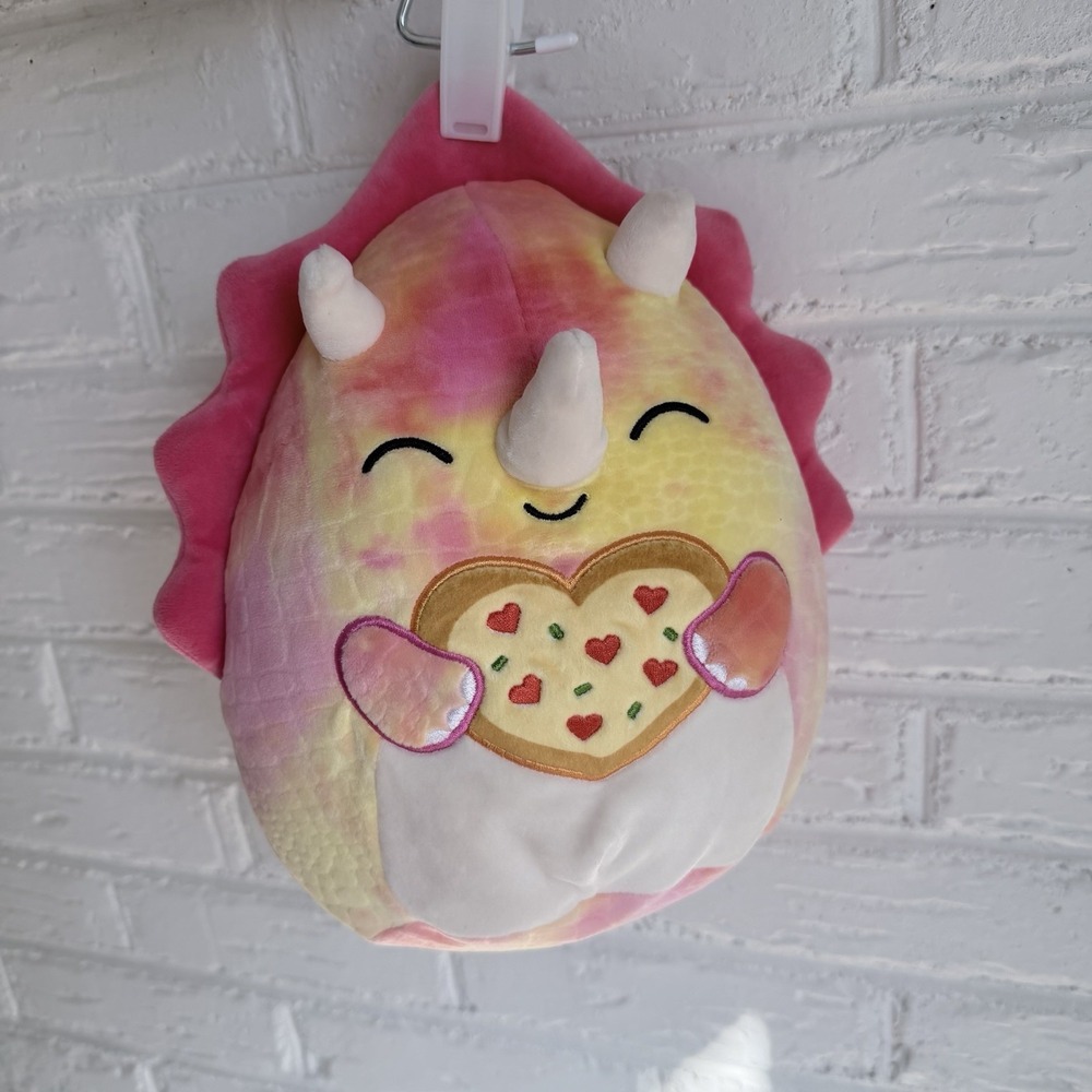 Squishmallows 2024 Jazwares  ~~ Trinity the Triceratops Pizza‎ Plush Doll. NWOT